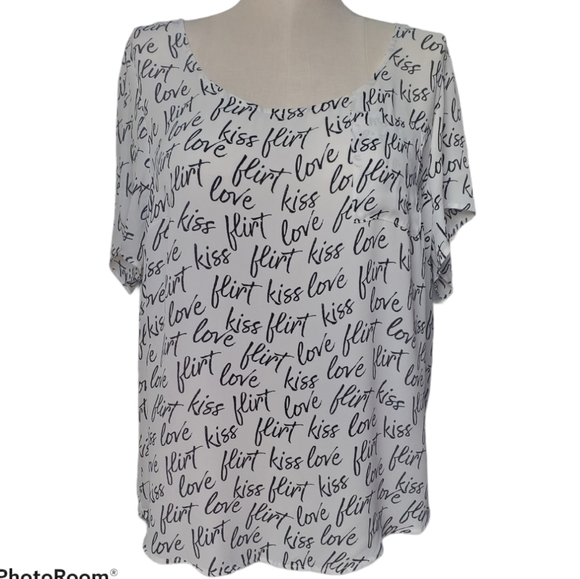 torrid Tops - Torrid Abbey Love Flirt Georgette Blouse Plus size